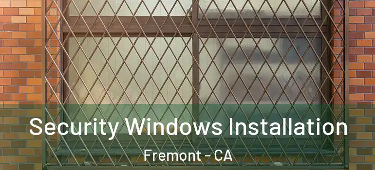  Security Windows Installation Fremont - CA